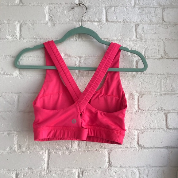 lululemon athletica Tops - Lululemon Hot Pink Excellent cond Sports Bra SZ 8